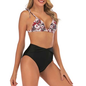 Sexy Women's High Waist Bikini Swimsuit Set with Striped/Print/Plaid Patterns Customizable High Quality 2026 - Product Image 2