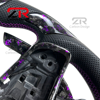 Volant en fibre de carbone forgé personnalisé avec bouton de démarrage pour Volkswagen VW GTI Series/Golf 7R Series Mk7 Mk7.5 GLI