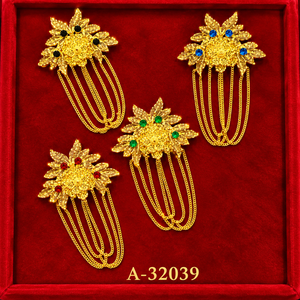 MOLL JEWELLERS Broche de Flor Chapado en Oro para Mujer, Joyería de Boda, Broches de Aleación de Zinc con Engaste de Zirconia A-32038 - Product Image 5
