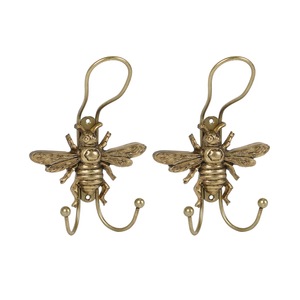 Porte-manteau mural double crochet en métal au design classique, robuste et pratique - Product Image 6