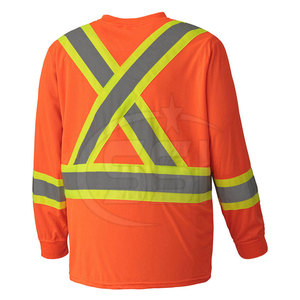 Crew Safety Sweatshirt ANSI Class 2 Waterproof Reflective Workwear Logo Designed for Team Identification Workplace Awareness - Product Image 5