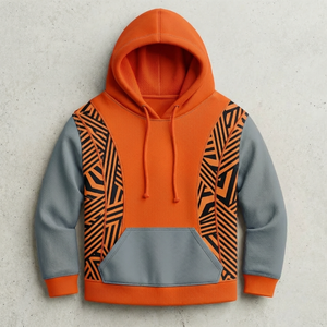 Sudaderas con Capucha Blancas de 400 g/m² con Cierre, Personalizadas con Bordado 3D, Estilo Urbano, Corte Regular, Forro Polar Grueso, para Hombre - Product Image 3