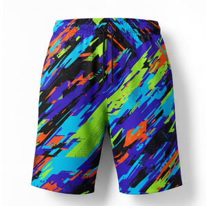 Pantalones Cortos Deportivos Sublimados Transpirables Personalizados para Hombre, de Secado Rápido, para Gimnasio, Entrenamiento, Uso Casual - Product Image 1