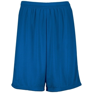 Shorts de sport en mesh pour homme, bleu royal uni, taille élastique, séchage rapide, respirant, pour le basketball, la course et les sports. - Product Image 1