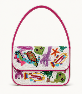 Bolso de Hombro de Diseño para Mujer, Hecho a Mano, con Cuentas de Cristal, Ligero, con Cierre de Botón, para la Playa, Venta al Por Mayor, OEM, ODM - Product Image 2