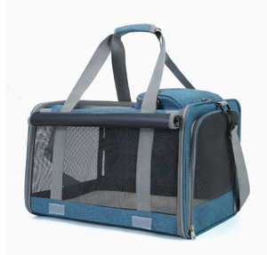 4-Season Large Capacity Cat Carrier <b>Backpack</b> Breathable Mesh Double-Shoulder & Hand Carry Pet Travel Bag - Product Image 3