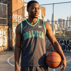 Uniforme de baloncesto personalizado de malla transpirable, conjunto de camiseta y pantalones cortos para equipo, ropa deportiva de entrenamiento profesional MALUZA INDUSTRIES, equipo de élite - Product Image 6