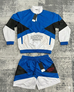 Rexfit Sports Bulk Supply Mens <b>Reflective</b> <b>Running</b> Windbreaker Short Tracksuit Tracksuit Set Wholesale - Product Image 1