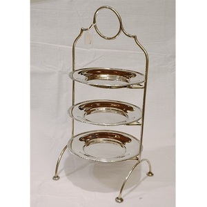 Elegant Silver 3-Layer Dessert Display <b>Stand</b> Mirror Polished Metal Cake Rack Vertical Serving Tray for High <b>Tea</b> and Party Events - Product Image 3
