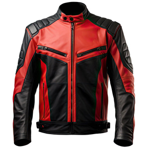 SASPORTS LEAGUE Men's Brown Faux Leather Breathable Casual Moto <b>Jacket</b> Stand Collar Zipper Closure <b>Slim</b> <b>Fit</b> Winter Wear - Product Image 1