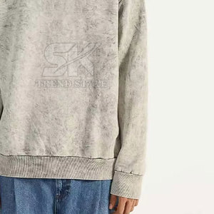 Sweat-shirt pour homme à effet délavé, design personnalisé, vente en gros, meilleure qualité, prix abordable - Product Image 4