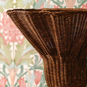 Cesta de Pared de Ratán Tejida a Mano en Forma de Cono Alto, Cesta Colgante Decorativa Rústica Moderna, Decoración de Pared Interior Hecha a Mano con Fibra Natural - Product Image 5