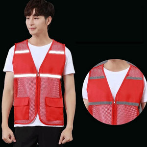 Chaleco de Seguridad Reflectante de Alta Visibilidad con Bolsillos, Ropa de Trabajo para Hombres y Mujeres, con Logotipo, Talla y Color Personalizables - Product Image 4