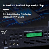 Amplificateur de puissance audio professionnel Bluetooth DL-400 2x40W 8Ω pour Home Cinéma et KTV avec USB et SD
