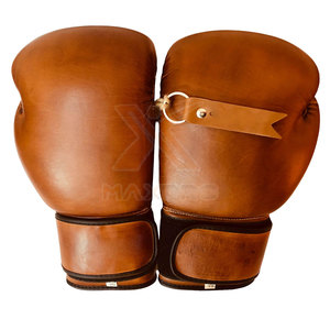 Gants de boxe en cuir de qualité supérieure, fabriqués en usine, pour l'entraînement, logo personnalisé, évacuation de l'humidité, prix abordable - Product Image 2