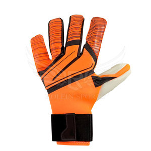 Guantes de Portero de Fútbol ROLEIN SPORTS, Color Naranja y Blanco, de Cuero, Cierre Ajustable con Gancho y Bucle, Antideslizantes, Transpirables, de Alta Calidad - Product Image 3