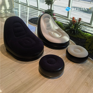 Ghế <span class=keywords><strong>sofa</strong></span> hơi bơm hơi PVC hiện đại WEILIAN bán buôn, ghế thư giãn gấp gọn, ghế hơi di động, đồ nội thất bơm hơi ngoài trời, cắm trại - Product Image 4
