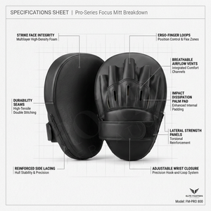 Guantes de Boxeo de Alta Calidad en Oferta, Guantes Curvos para MMA con Correa para la Muñeca, Almohadillas de Golpeo de Alta Densidad con Absorción de Impactos - Product Image 2