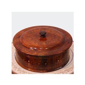 Wooden Chapati <b>Box</b> Elegant Meal Arrangement Feature Created to Support Organized Dining Habits and Lasting <b>Decorative</b> Value - Product Image 5
