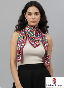 Foulards carrés pour femmes Tissu doux léger Accessoires de mode élégants Parfait pour un faible approvisionnement en quantité minimale de commande - Product Image 3