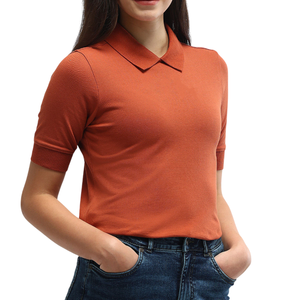 Chemises polo à manches courtes pour femmes, élégantes, avec col rabattu, en tissu de coton doux, pour un style décontracté ou professionnel ou pour porter comme un polo - Product Image 1