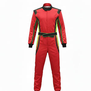Combinaison de course personnalisée de qualité supérieure, couleur rouge, légère, double couche, pour karting - Product Image 3