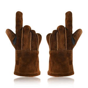 Fabricants directs d'usine, gants de travail en cuir de qualité supérieure, couleurs et designs demandés par les clients, gants de travail en cuir résistants. - Product Image 6