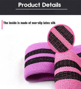 Bandes de Résistance Latérales pour Exercices des Fessiers, des Hanches et des Jambes – Boucles de Résistance en Tissu pour Entraînement du Bas du Corps, Fitness, Gym et Exercices à Domicile - Product Image 3