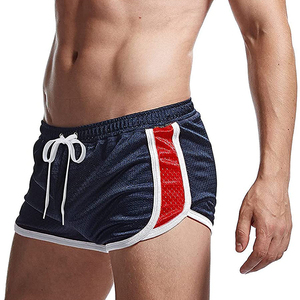 Shorts en maille 100 % polyester pour hommes, respirants, pour la gym, le sport, l'été, le fitness, le basketball, impression personnalisée, couleur unie, vente en gros - Product Image 2