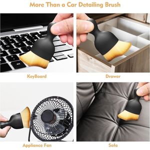 Cepillos Ultra Suaves para Limpieza Interior de Autos, Accesorios para Quitar Polvo con Plumero y Cepillos de Detalle para Limpieza de Vehículos - Product Image 3