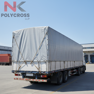 ผ้าใบกันน้ำเกรดอุตสาหกรรมเสริมตาไก่ ความหนาแน่นสูง กันน้ำได้ดี พร้อมมุมเสริมแข็งแรง สำหรับงานก่อสร้าง - Product Image 1