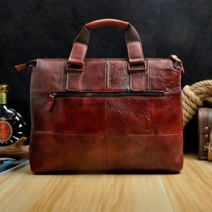 Bolsos para portátil de cuero vacuno 100% genuino, de secado rápido, con diseño elegante y de alta calidad, precio al por mayor, diseño OEM personalizado, bolso para portátil de cuero para hombre. - Product Image 6