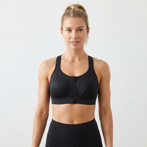 Soutien-gorge de sport OEM en gros avec fermeture éclair frontale, maintien extrême, pour l'entraînement et le fitness, avec bretelles réglables et dos en maille respirante - Product Image 5