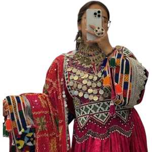 2026 Afghan Kuchi <b>Dress</b> With Handmade Tribal Traditional Embroidered <b>Dress</b> for Women Afghan Kuchi Festival Casual <b>Dresses</b> - Product Image 1