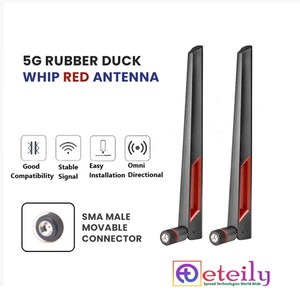 Antenne ETEILY 5G 8dBi en caoutchouc de haute qualité avec connecteur mâle SMA mobile, application intérieure, fabriquée en Inde - Product Image 2