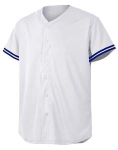 Maillot de baseball personnalisé vierge, uniforme d'équipe, manches courtes, boutonnage frontal, maillot de sport en maille respirante, impression par sublimation, vente en gros - Product Image 3