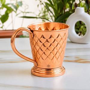 Vaso Térmico de Acero Inoxidable con Borde de Cobre Rosa y Asa Dorada, Moderno y Lujoso - Product Image 5