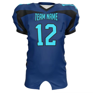 Maillot de football américain personnalisé pour homme, col en V, épaules solides, respirant, antibactérien, uniforme d'équipe, vêtements de sport - Product Image 1