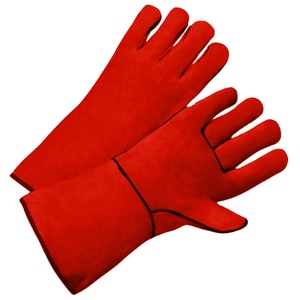 Gants de soudage en cuir de vachette pleine fleur de qualité supérieure, résistants à l'abrasion, certifiés CE, anti-chaleur et anti-étincelles - Product Image 4