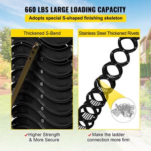 Escalera Plegable de Aluminio Negra para Acceso al Ático, de 12 Peldaños, Montada en la Pared - Product Image 3