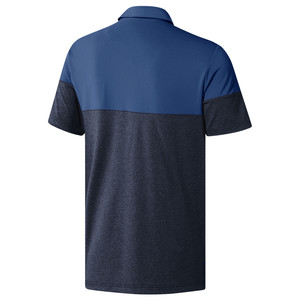 Chemise à manches courtes pour homme 100% polyester, style décontracté tricoté, coupe classique, séchage rapide, bleu gris uni - Product Image 2