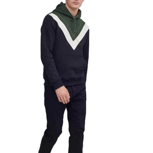 Sweat à capuche court tendance pour homme, 100% coton molletonné, grande taille, à épaules tombantes, délavé à l'acide, gaufré, avec design de capuche unique et effet vieilli - Product Image 1