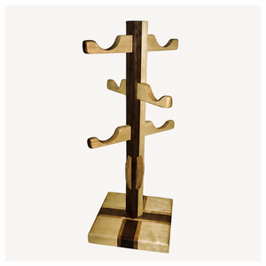 Premium Quality Solid Wood Mug Holder Tree With 6 <b>Hooks</b> Eco-Friendly Coffee Cup Organizer Stand For <b>Kitchen</b> Countertop & Coffee - Product Image 1