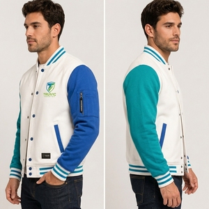 2026 New Arrival Custom Men's Varsity <b>Jackets</b> Print Embroidered Custom Men Baseball <b>Jacket</b> Oversized <b>Jacket</b> For Men Reasonable - Product Image 5