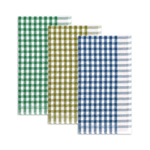 Serviettes de cuisine promotionnelles vertes et blanches à motif à carreaux, serviettes de cuisine douces pour usage domestique - Product Image 6
