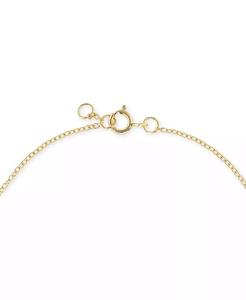 Bracciale a catena con ciondoli ovali in zirconi cubici (1/4 ct. T. w.) in oro 14k su argento Sterling | Macacy's - Product Image 3