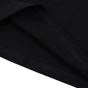 Camiseta Corta de Manga Raglán Gris y Negra para Hombre, Cuello Redondo, Corte Regular, Estilo Casual, 100% Algodón, Color Sólido, Diseño Liso - Product Image 6