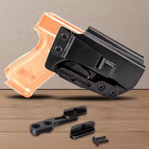 सामरिक <span class=keywords><strong>iwb</strong></span> <span class=keywords><strong>kydex</strong></span> होल्स्टर क्लाइड मेटल क्लिप G19/19x44/45 23/32 दाएं बाएं हाथ शिकारी सुरक्षा सामान सामान - Product Image 6