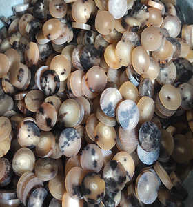 Botones de Hueso de Búfalo en Blanco, Color Natural, Tamaño Personalizado, Resistentes al Agua, Hechos a Mano, Artesanía Atemporal, Cuerno Real de Alta Calidad - Product Image 3