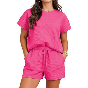 Conjunto Deportivo de 2 Piezas para Mujer, 100% Algodón, Impermeable, Transpirable, Informal, para Correr, Viajar, Ropa a Juego - Product Image 4